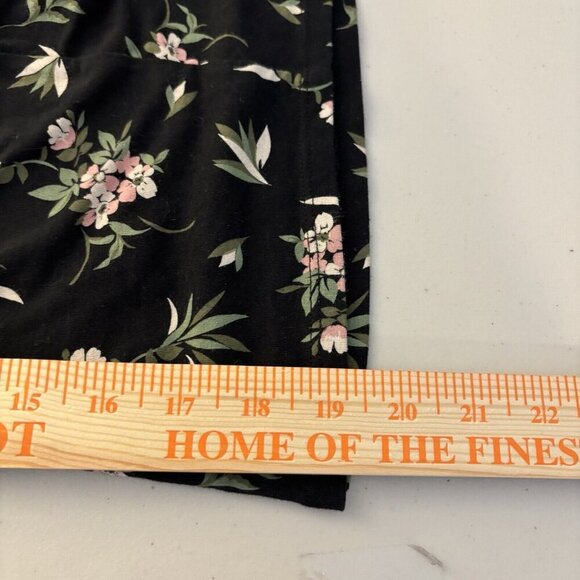 Sabrina Carpenter for Aeropostale Black Floral Ruched‎ Blouse Size Small Party - Picture 9 of 11